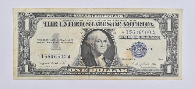 ERROR Replacement *Star* 1957-A $1 Silver Certificate Note - Tough *144