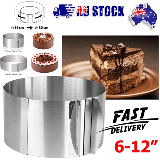 Cake Ring Cutter Mold Stainless Steel Adjustable Round Mould Mousse Baking Tool