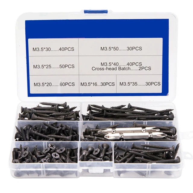 Viti Autoperforanti Per Cartongesso - Kit 60 Pezzi Con Tasselli E Viti M4 - Foto 9