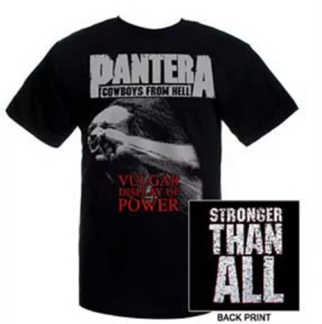 Pantera Stronger Than All Music Band Usa Import Cotton St Sleeve Black T-Shirt