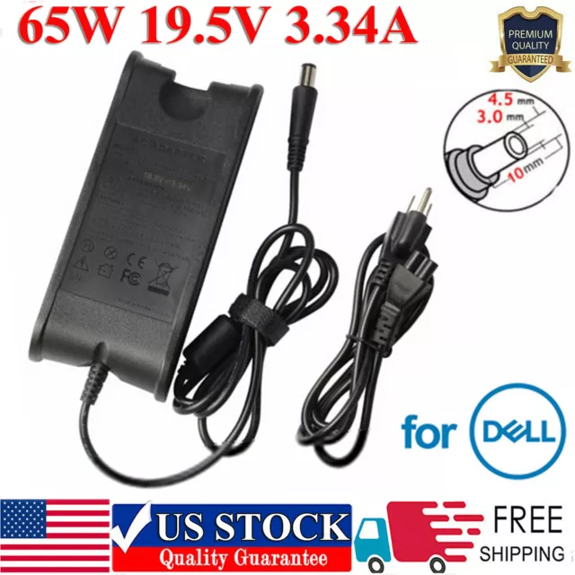 65W AC Adapter Charger For Dell Inspiron 15-3000 15-5000 11-3000 13-7000  Laptop