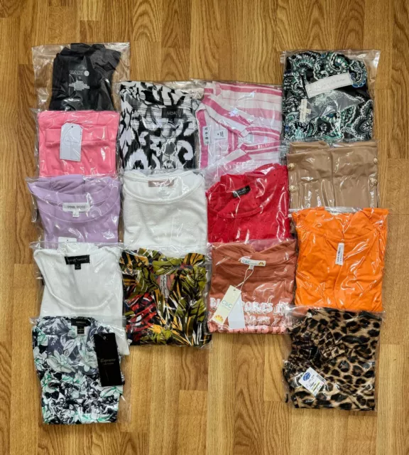 15 Pc Small and Medium NWT Women’s Mixed Wholesale Summer Clothing Reseller Lot