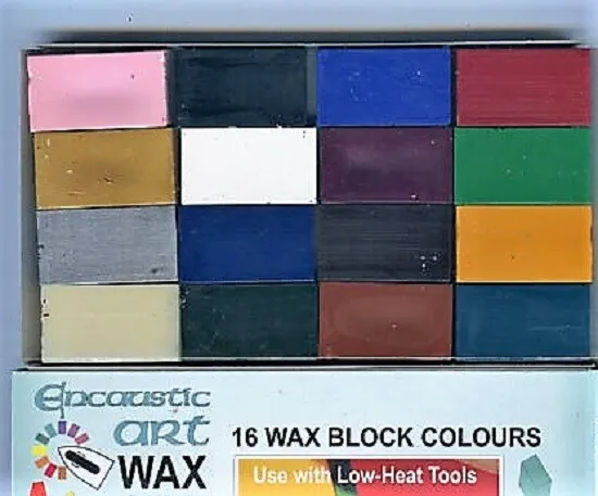 Encaustic Art Wax - 16 "Starter" Colours  -  brand new in box