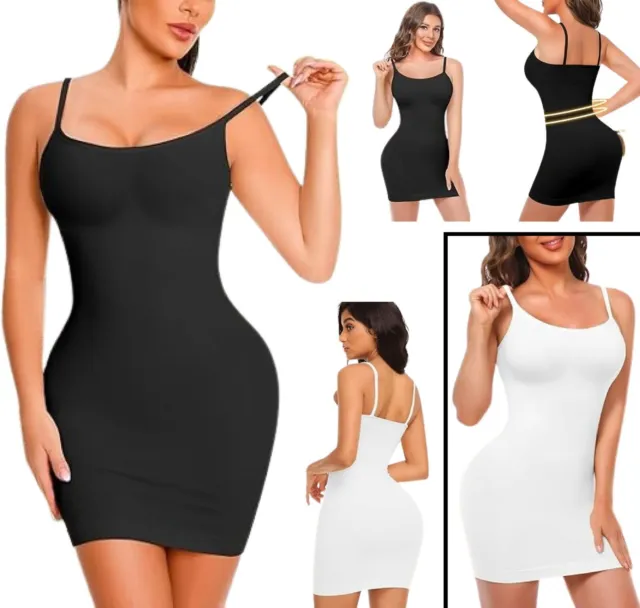 Ladies' Plain Strappy Bodycon Cami Mini Dress Vest Tank Top Sleeveless Breathabl