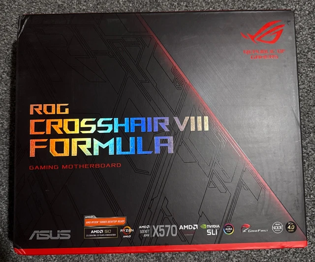 ASUS ROG CROSSHAIR VIII Formula Motherboard Socket AM4 X570 £26.90 ...