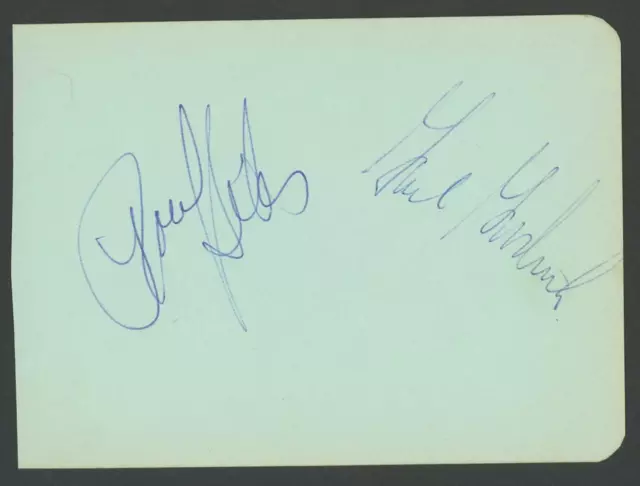 GAIL GOODRICH and Paul Silas signed album page (SUNS - Autograph) HOF