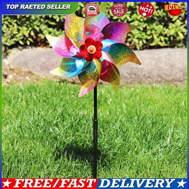 WINDMILL BIRD REPELLENT Fruit Garden Reflective Windmills Garden ...