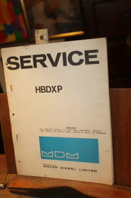 Vintage Hot Beverage Vending Machine Moyer Diebel Service Manual HBDXP