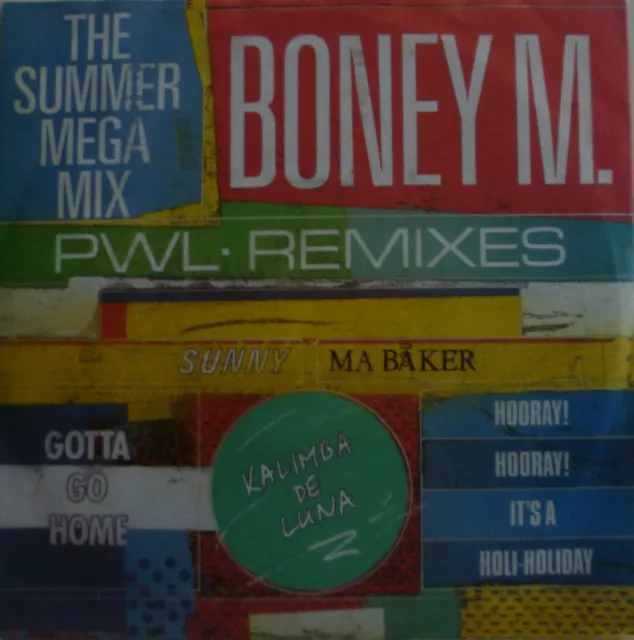 7" 1989 KULT ! BONEY M. : Summer Mega Mix /MINT-?