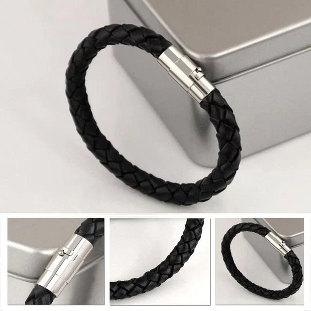 Panova Couple Cuff Bracelet, Couple Cuff Bracelet Set, Magnetic Locks Braide
