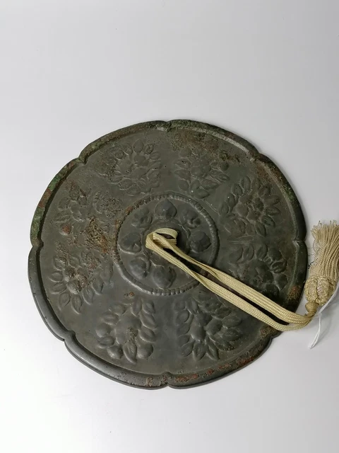 618 to 907 AD Ancient Chinese Tang dynasty large silvered bronze mirror