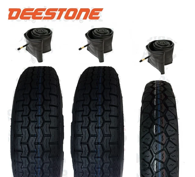 COPPIA PNEUMATICI GOMME POSTERIORI 4.00-12 8PR PIAGGIO APE TM 703