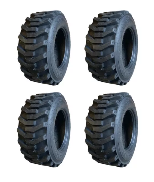 4 NEW 12-16.5 ASCENSO Skid Steer Tires for New Holland & more-12x16.5 -12 Ply