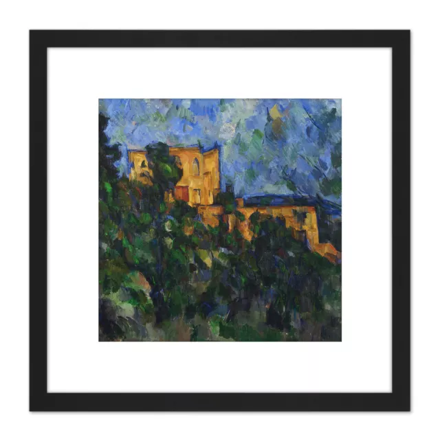 Paul Cezanne Chateau Noir Cropped Square Framed Wall Art 8X8 In