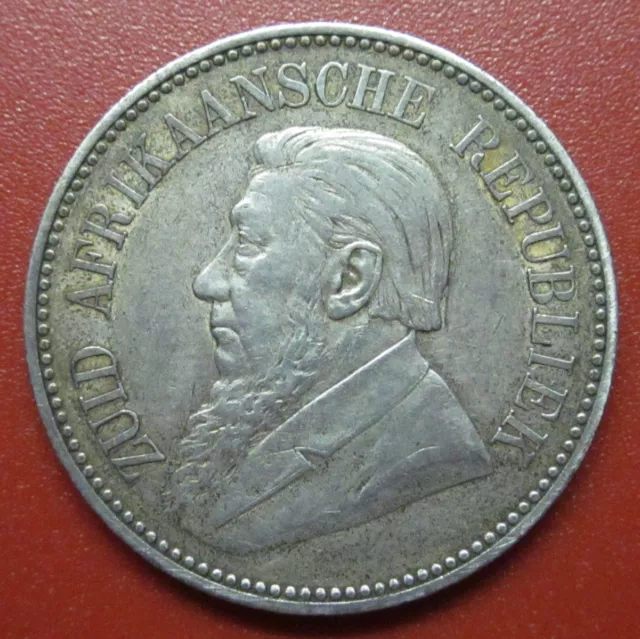 South Africa  2 1/2 Shillings 1896 ZAR "The Father" Silver (MT6 )