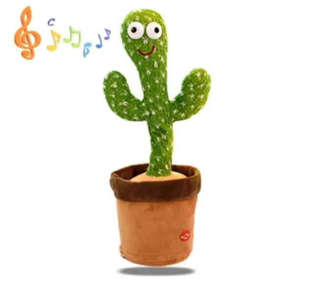 CACTUS GRINGO - Peluche cactus qui danse, chante et répète