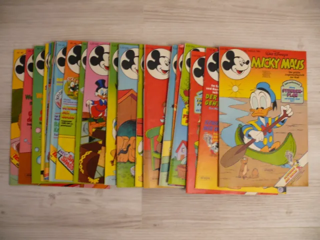 22 Stück Micky Maus Walt Disneys 1983 Jahrgang Comicheft Riesen Lot