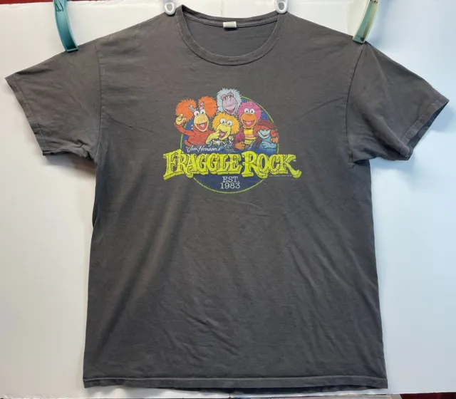 Vintage Jim Hensons Fraggle Rock Est 1983 t-shirt Size L 100% Cotton Graphic
