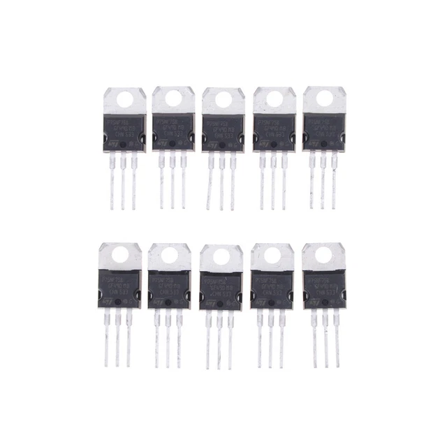 25 Pesetas Franco 1 Pieza STP75NF75 (P75NF75) - Transistor MOSFET TO-220 De STMicroelectronics Teleobjetivo Nikon