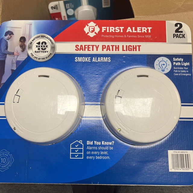 2 FIRST ALERT 10Year Battery Photoelectric