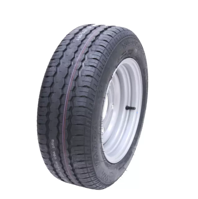 185/60 R12C Trailer Wheel 5 Stud 112mm PCD Tyre on Rim Brian James Ifor Williams