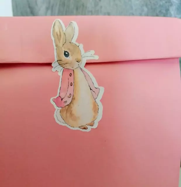 24 Flopsy  Bunny  Birthday  Party  Stickers or Baby Shower