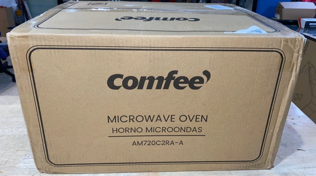 Retro Small Microwave Oven With Compact Size, 9 Preset Menus, Position-Memory