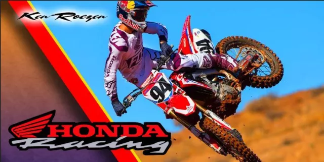 #94 Ken Roczen Honda Supercross Moto Motorcycle Racing Garage Pit Vinyl Banner
