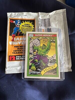 1990 Impel Marvel Universe Series 1 Green Incredible Hulk Trading Card #3