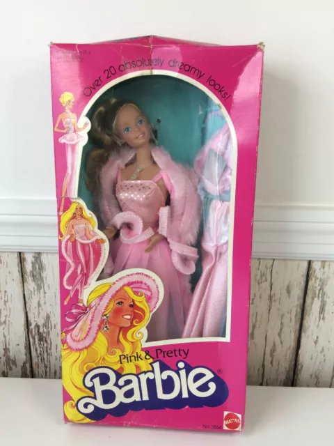 1981 Pink & Pretty Barbie - 3554 - Original Box Unopened Damaged