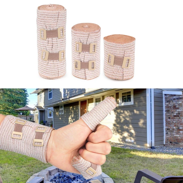 Rollos de vendaje de cinta cohesiva transpirables para esguinces de muñeca y tobillo