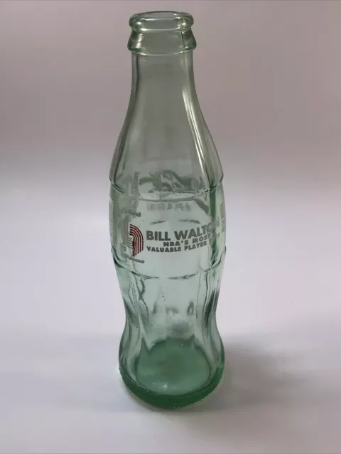 Vintage Portland Trailblazers Bill Walton Coca-Cola Coke Bottle 1978 NBA MVP