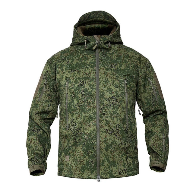 Tactical Russian EMR Digital Camo Hoodie Training Outdoor Hooded Jacket Top Coat