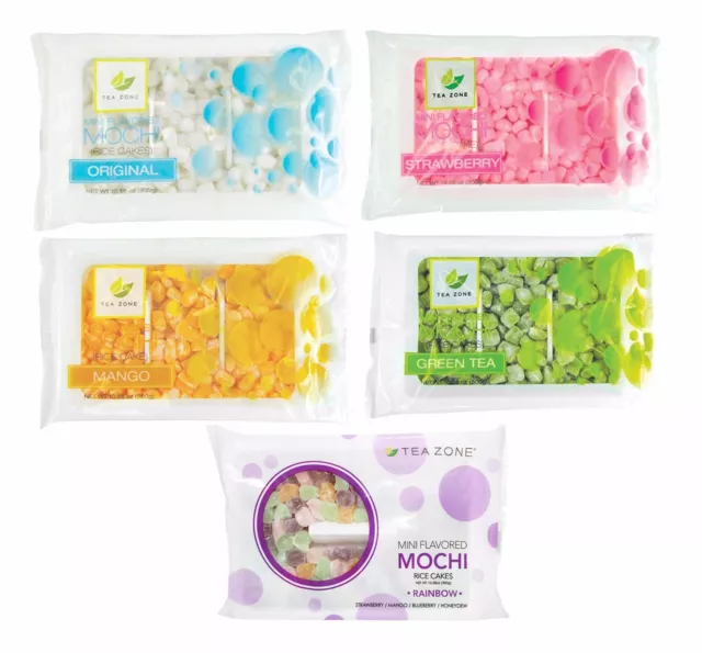 Tea Zone Mini Mochi Riso Torta Snack Dessert Decorazioni Assortiti Sapori 313ml