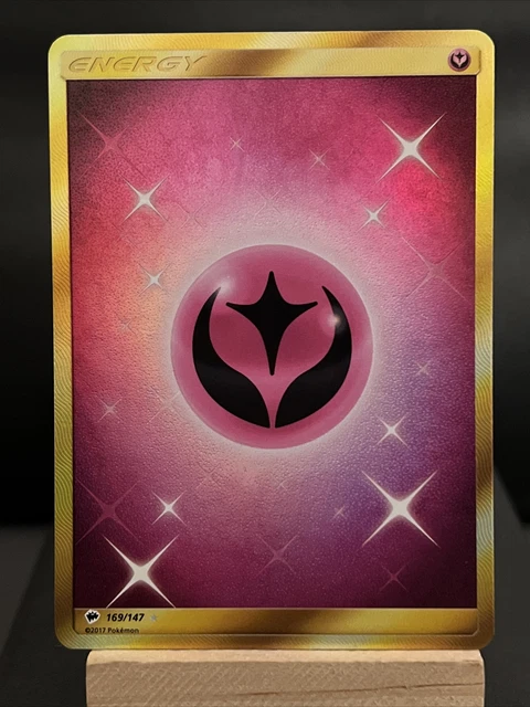 Pokemon Card Fairy Energy 169/147 SM Burning Shadows Gold Secret Rare Near Mint