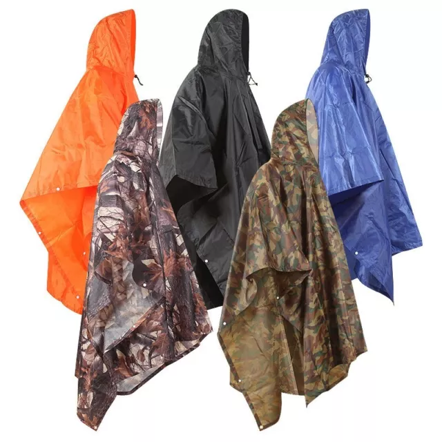 Regencape Regenponcho Regenjacke Regenschutz Fahrrad Wandern Angeln Bushcraft BW