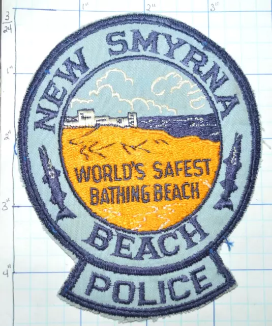 Florida, New Smyrna Beach Police Dept Round Vintage Patch