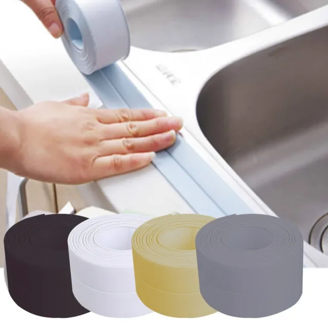 Nueva cinta de sellado Caulk Tape prueba de moho lavabo de pared baño