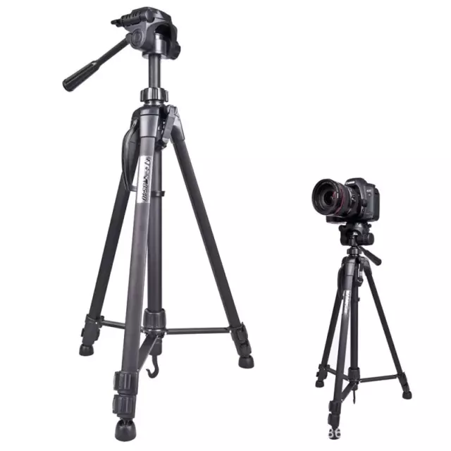 Professional Heavy Duty Aluminium Tripod&Pan Head for DSLR Camera Holder Stand