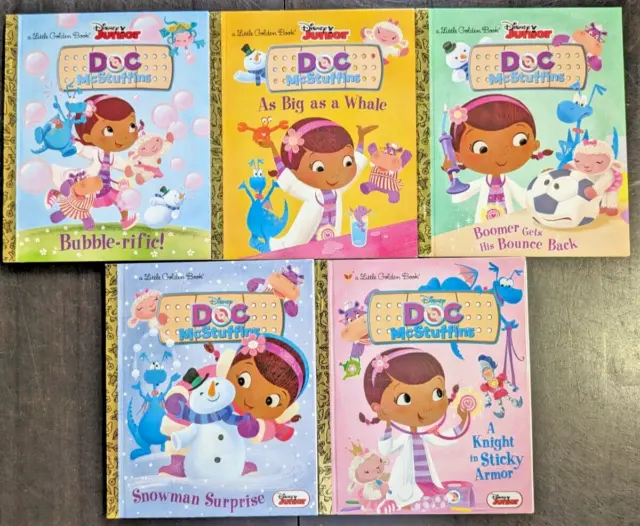 Disney Doc Mcstuffins Titles Little Golden Book 5 Lot Childrens Books Free Ship