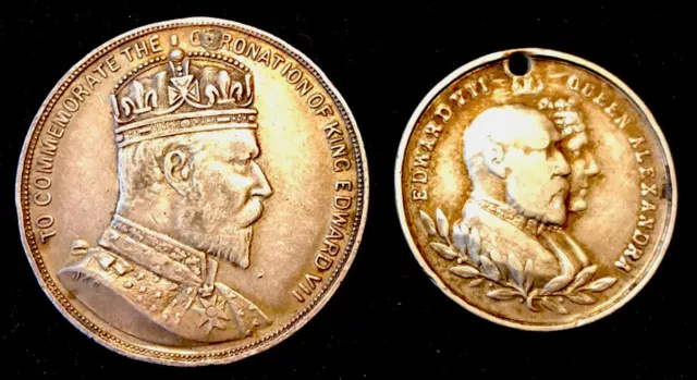 1902 Silver Edward Vii Coronation  Medals