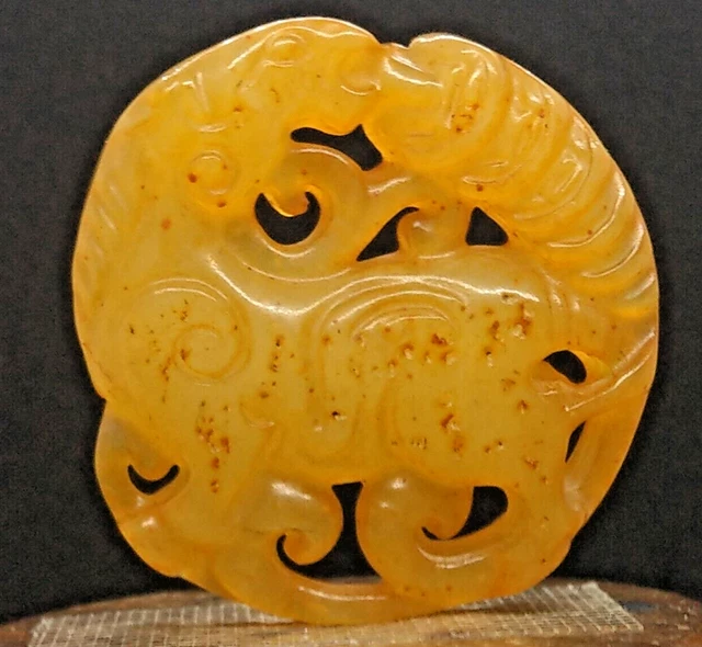 ANCIENNE SCULPTURE ANCIENNE Jade Hetian Chine encrier double sculpté à la main EUR 19,00