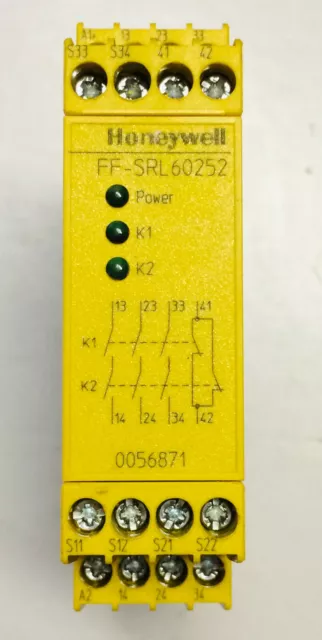 HONEYWELL FF-SRL60252 Dual Channel Relay Module 10 mA to 5 A - Used