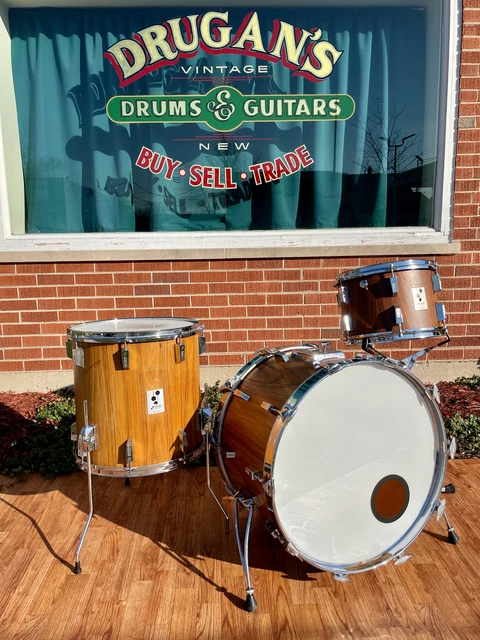 1980s Sonor Phonic Drum Set Rosewood 22/13/16 1980s Sonor Phonic Drum Set Rosewood 22/13/16