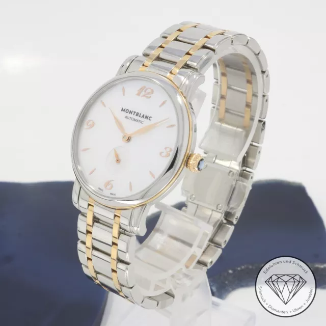 Montblanc Star Classique Stahl Rose Gold 34mm Automatik Uhr Fullset xxyy