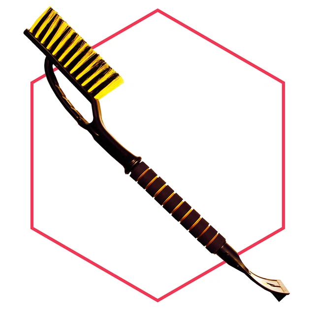 Amtra Originale Raschia-Ghiaccio + Spazzola 65 CM Lang Giallo Raschietto