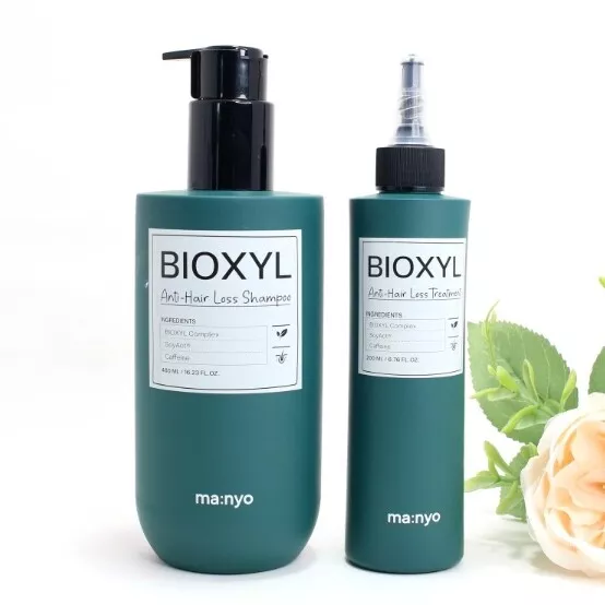 MANYO FACTORY Bioxil Anti Hair Loss Shampoo 480ml Treatment 200ml Set K-Beauty