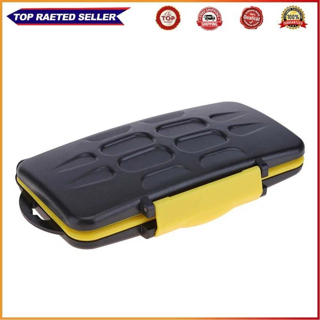Estuche impermeable para tarjetas de memoria caja de almacenamiento de gran capacidad portátil para tarjetas 12SDTF