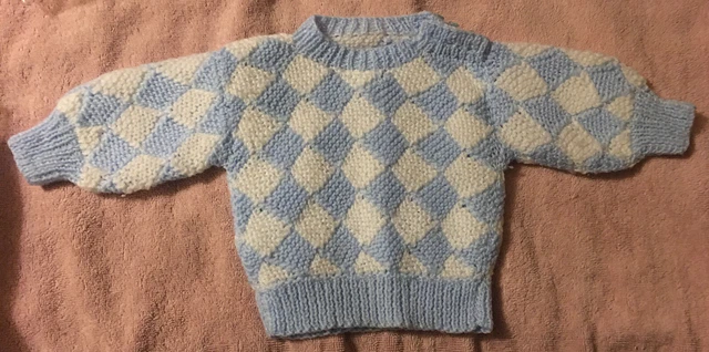 VINTAGE Baby Boy Jumper Actual Size 20” Chest But More Like Fit 18” Chest 29 Yrs