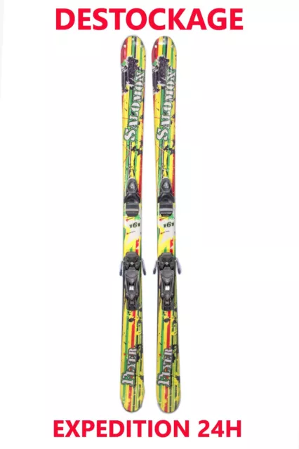 ski occasion SALOMON "FLYER" taille : 161 cm = 1 mètre 61 + fixations
